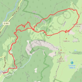Trace GPS Sortie dans le Jura, itinéraire, parcours