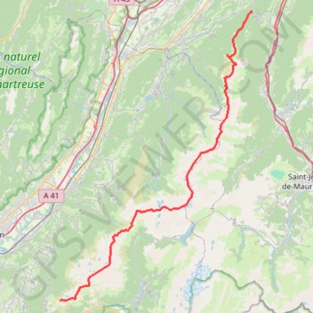 Trace GPS Traversée de Belledonne par les crêtes, itinéraire, parcours