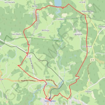 Trace GPS GTA0 Boucle lac Devesset, itinéraire, parcours