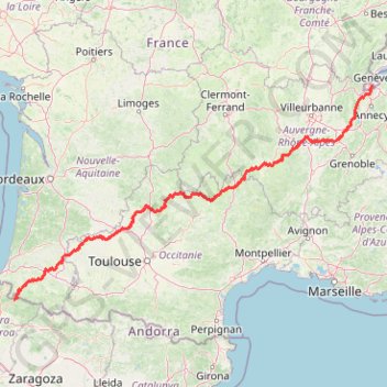 Trace GPS GR65 Chemin de St Jacques de Compostelle (2020), itinéraire, parcours