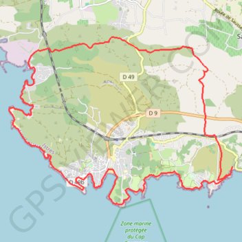 Trace GPS Sausset-les-Pins - Le cap Couronne, itinéraire, parcours