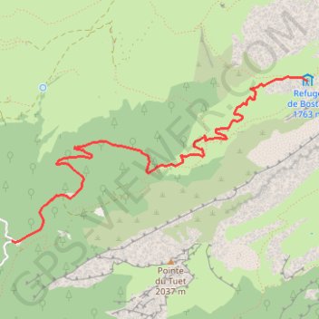 Trace GPS trace raquettes la rosière, itinéraire, parcours