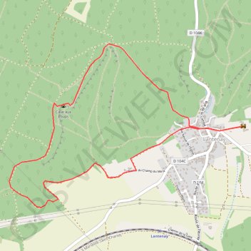 Trace GPS La combe aux mammouths, itinéraire, parcours