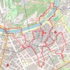 Trace GPS A pied, Visite du centre de Grenoble, itinéraire, parcours