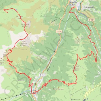 Trace GPS Cabaliros / Viscos, itinéraire, parcours