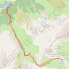 Trace GPS Lac d'Estaing - Crète du Lis, itinéraire, parcours