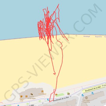 Trace GPS Hendaye Surf, itinéraire, parcours