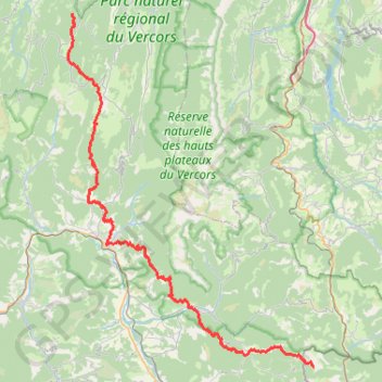Trace GPS GR95 Randonnée du Col de l'Echarasson (Drôme) à Vaunières (Hautes-Alpes), itinéraire, parcours