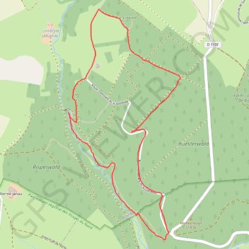 Trace GPS Circuit du Gros Chêne de Bining, itinéraire, parcours