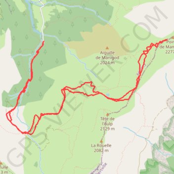 Trace GPS Pointe de la Mandallaz (Aravis), itinéraire, parcours