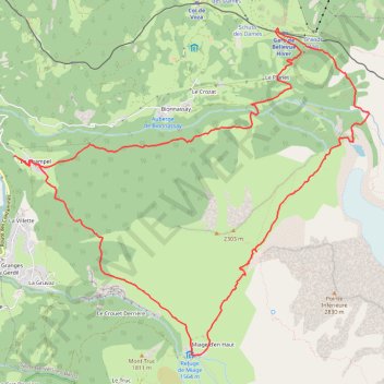 Trace GPS Col du Tricot, itinéraire, parcours