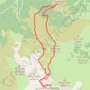 Trace GPS Montagnette & Liset de Hount Blanque en circuit depuis le col de la Courade, itinéraire, parcours