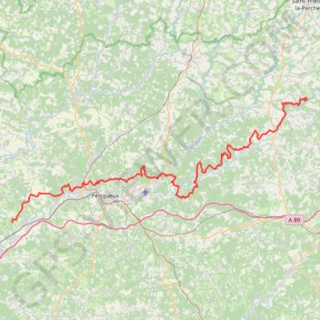 Trace GPS Saint-Mesmin - Rougerie, itinéraire, parcours