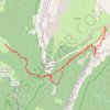 Trace GPS Croix de l'Alpe par le Pas de la Rousse (Chartreuse), itinéraire, parcours