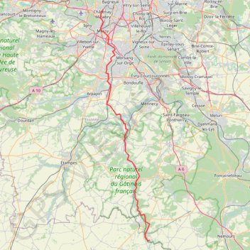 Trace GPS CHATENAY BUTHIERS 2, itinéraire, parcours