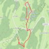 Trace GPS Les Moussières - La Dalue, itinéraire, parcours