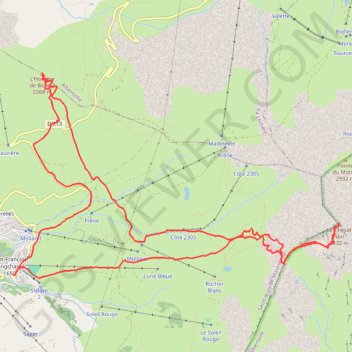 Trace GPS Cheval noir & homme de beurre, itinéraire, parcours