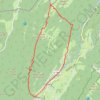 Trace GPS Crêt de Chalam en boucle depuis Forens, itinéraire, parcours