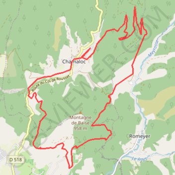 Trace GPS Col de Pousterle - Diois, itinéraire, parcours