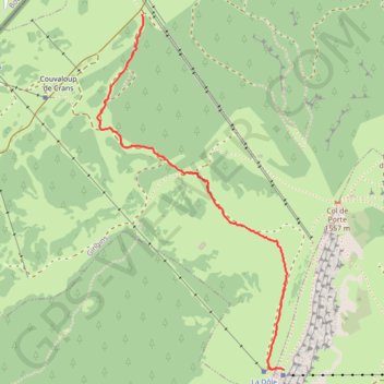 Trace GPS Montée Cuvaloup - La dole, itinéraire, parcours