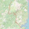 Trace GPS Corse J3 (Bavella) Barbières, itinéraire, parcours