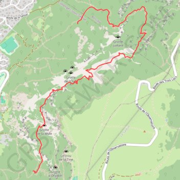 Trace GPS Grand Salève - Sentier de Sarrot-Saut Gonet - T5 à T6 (Randonnée Pédestre), itinéraire, parcours
