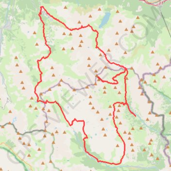 Trace GPS tour du mont Thabor_1, itinéraire, parcours