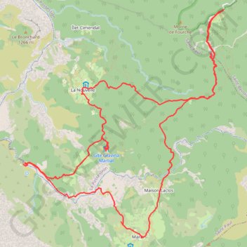Trace GPS Haut du cirque de Mafate, itinéraire, parcours