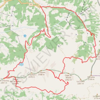 Trace GPS Le Barla’Trail en mode off, itinéraire, parcours