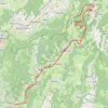 Trace GPS Descente du Col des Moises le long de la Menoge, itinéraire, parcours