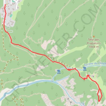 Trace GPS Belvédère du Chapeau, itinéraire, parcours
