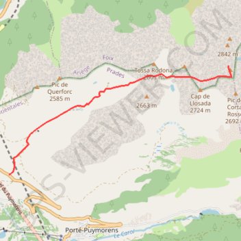 Trace GPS Pic de la Coume d'Or, itinéraire, parcours