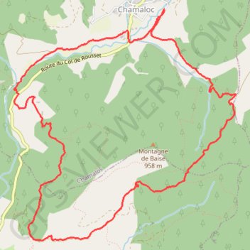 Trace GPS De Bergu au GR95 - Chamaloc, itinéraire, parcours