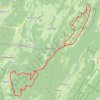 Trace GPS GTJ de Bellecombe à Giron AR, itinéraire, parcours