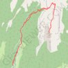 Trace GPS Grand Som depuis le Pont des Allemands (Chartreuse), itinéraire, parcours