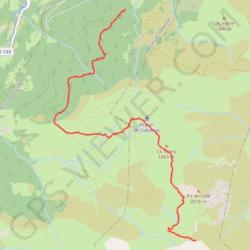 Trace GPS Le Malinat (près du Cabaliros), itinéraire, parcours