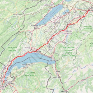 Trace GPS Marche pour la vie BE-GE V.2, itinéraire, parcours