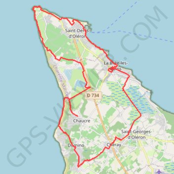 Trace GPS Oléron Nord de l’île et ses multiples paysages, itinéraire, parcours
