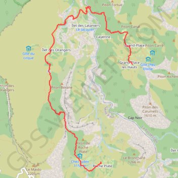 Trace GPS Réunion - J5, itinéraire, parcours