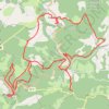 Trace GPS Bruniquel - Cazals - Penne - Cabéou, itinéraire, parcours