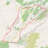 Trace GPS Saint Pons Col de Bertagne Glacière, itinéraire, parcours