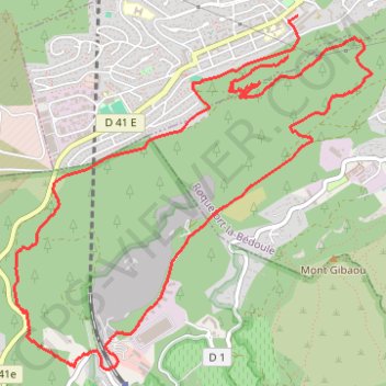 Trace GPS Rando Carnoux Cassis Carnoux, itinéraire, parcours