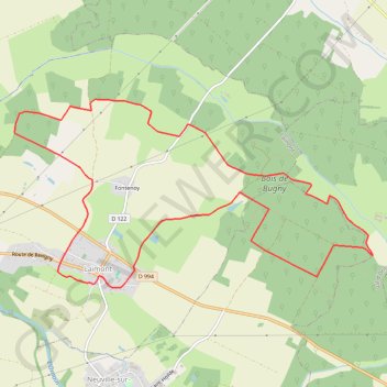 Trace GPS La boucle de la Forestière - Laimont, itinéraire, parcours