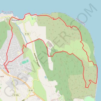 Trace GPS Balcon de Caderaou, itinéraire, parcours