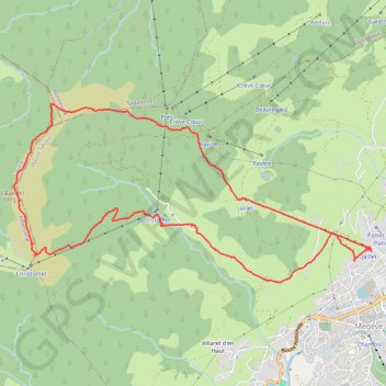 Trace GPS Balade au dessus de Megève, itinéraire, parcours
