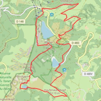 Trace GPS Boucle Col du Calvaire, itinéraire, parcours