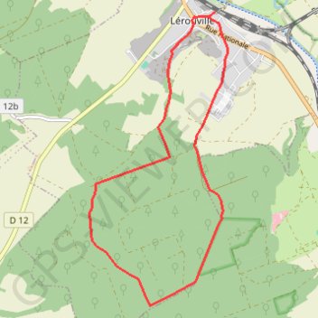 Trace GPS Circuit des Mares - Lérouville, itinéraire, parcours
